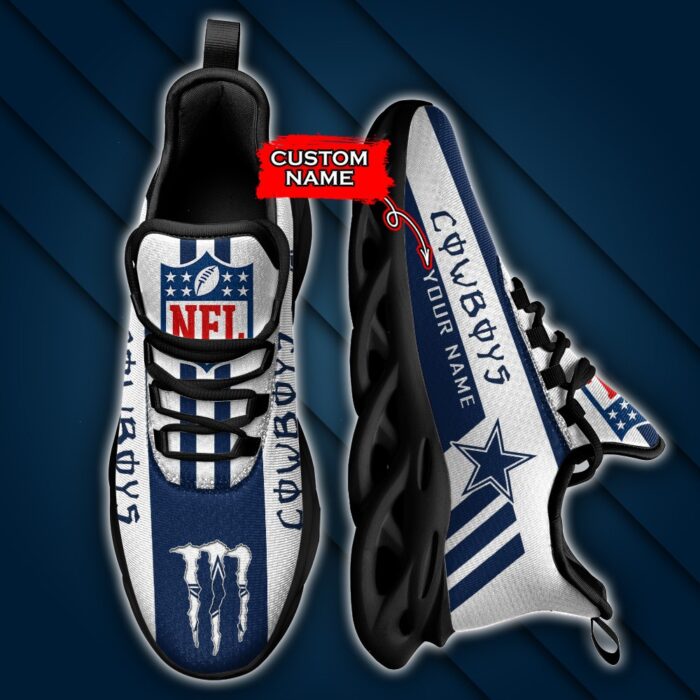 Dallas Cowboys Personalized NFL Max Soul Sneaker