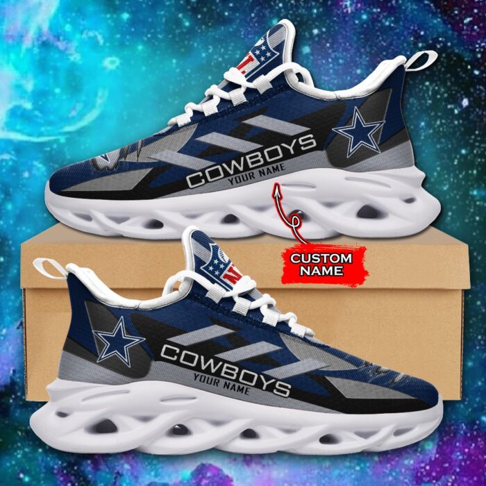 Dallas Cowboys Personalized NFL Max Soul Sneaker Ver 1