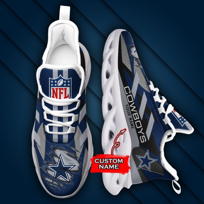 Dallas Cowboys Personalized NFL Max Soul Sneaker Ver 1