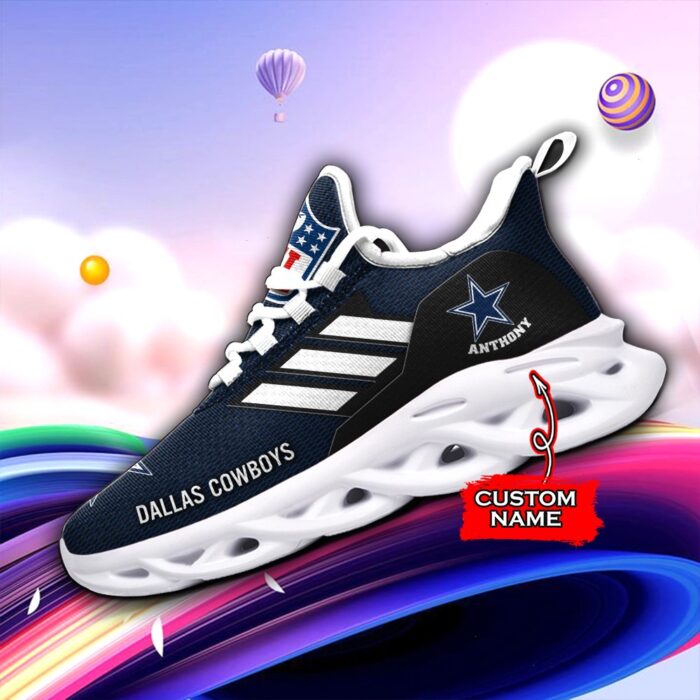 Dallas Cowboys Personalized NFL Max Soul Sneaker for Fans