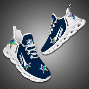 Dallas Cowboys Personalized Pride Month Luxury NFL Max Soul Shoes Ver 2