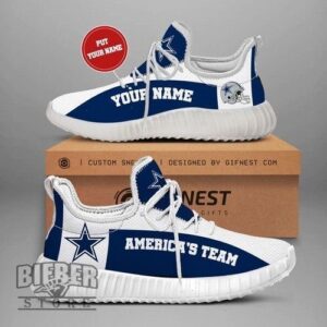 Dallas Cowboys Personalized Shoes Custom Yeezy Sneakers For Fan