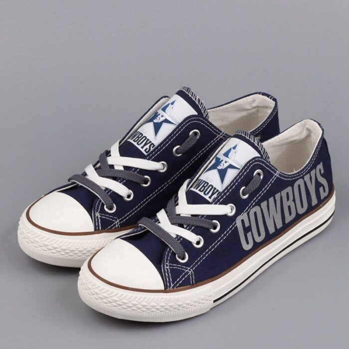 Dallas Cowboys Shoes Womens Low Top Canvas Shoes