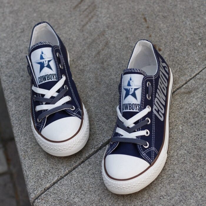 Dallas Cowboys Shoes Womens Low Top Canvas Shoes