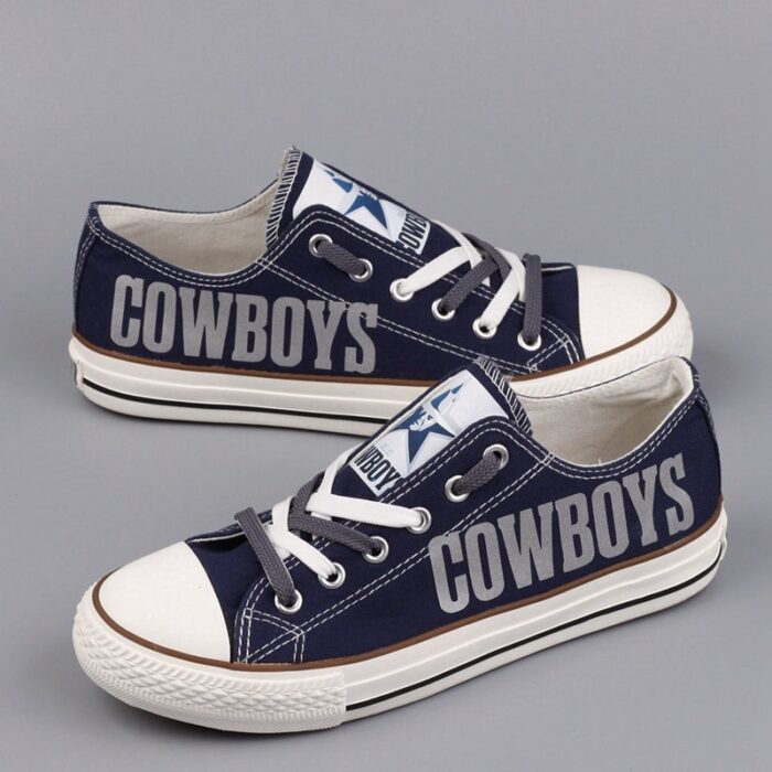 Dallas Cowboys Shoes Womens Low Top Canvas Shoes