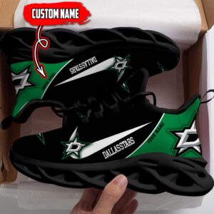 Dallas Stars Custom Name NHL New Max Soul Shoes