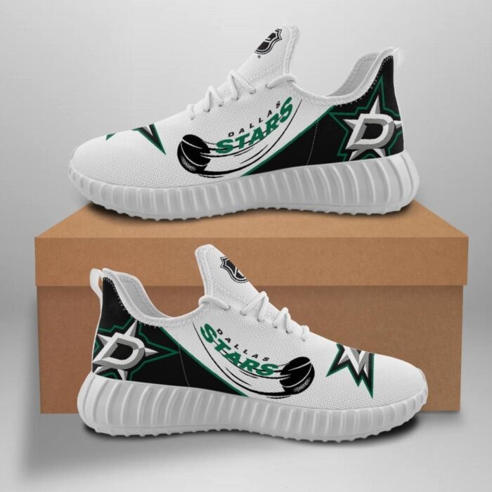 Dallas Stars New Hockey Custom Shoes Sport Sneakers Dallas Stars Yeezy Boost