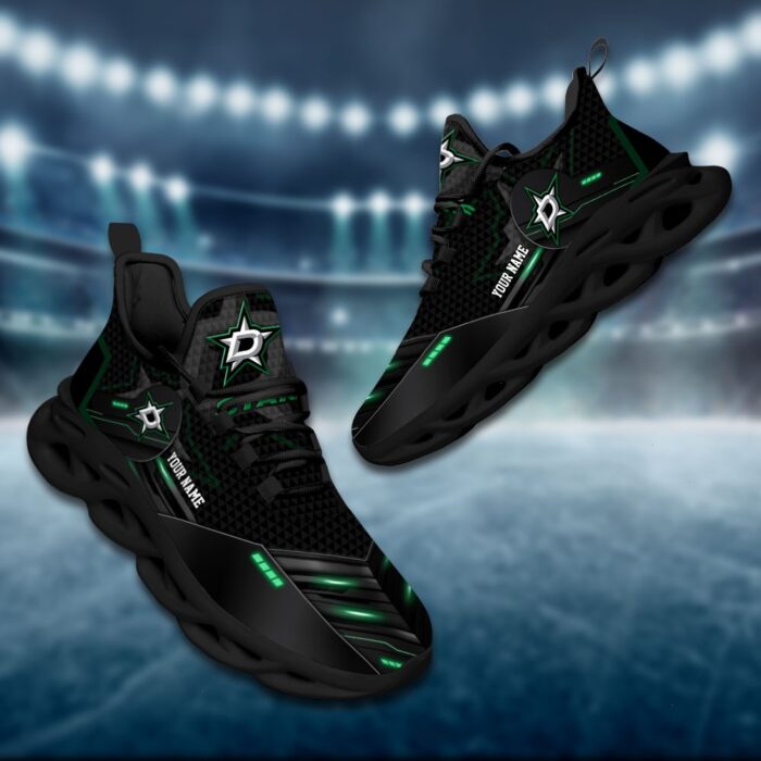 Dallas Stars Personalized NHL Sport Black Max Soul Shoes