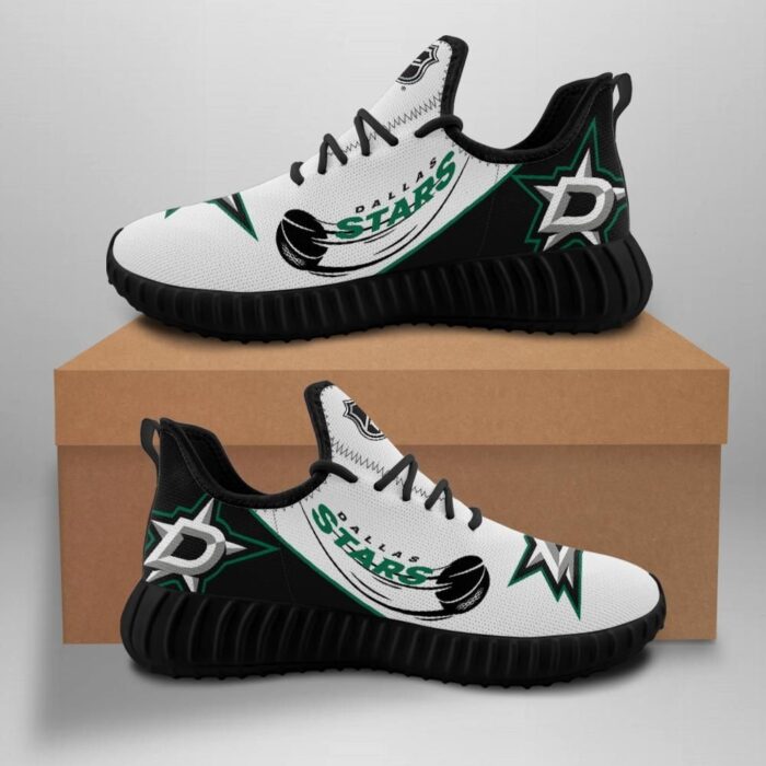 Dallas Stars Unisex Sneakers New Sneakers Hockey Custom Shoes Dallas Stars Yeezy Boost