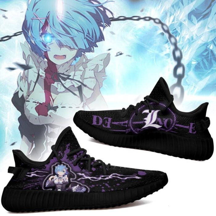 Death Note Rem Yeezy Shoes Death Note Art 112