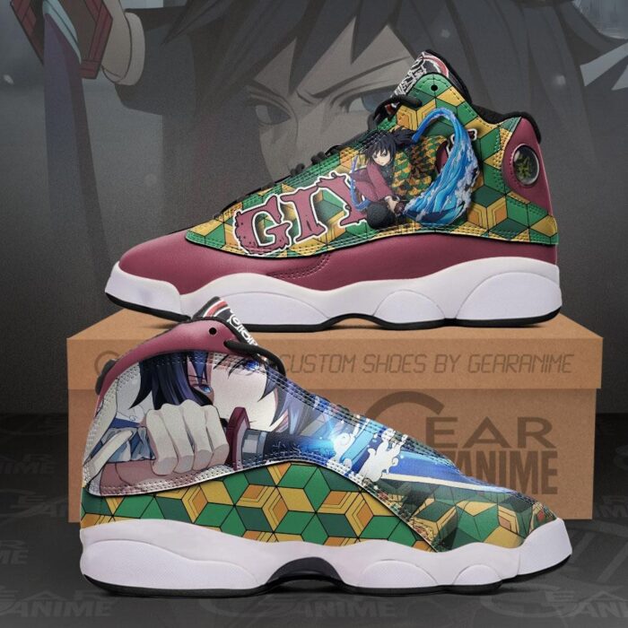 Demon Slayer Tomioka Giyuu Air Jordan 13 Sneaker Shoes