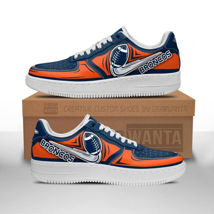 Denver Broncos Air Sneakers Custom Fan Gift