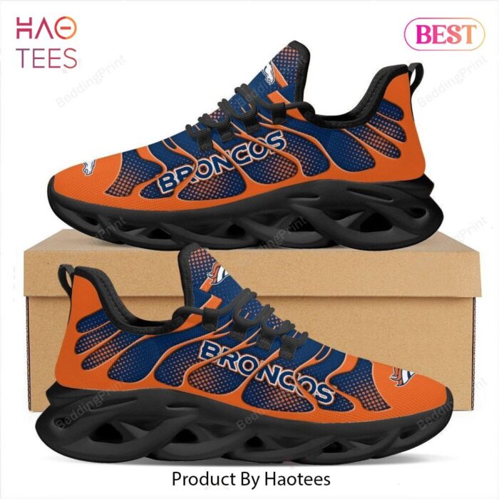 Denver Broncos NFL Blue Mix Orange Max Soul Shoes