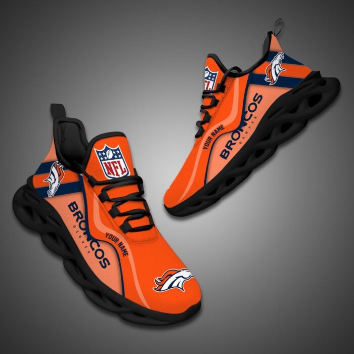 Denver Broncos NFL Customized Unique Max Soul Shoes