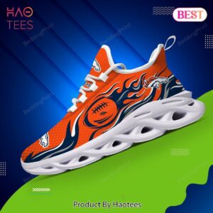 Denver Broncos NFL Hot Orange Mix Blue Max Soul Shoes