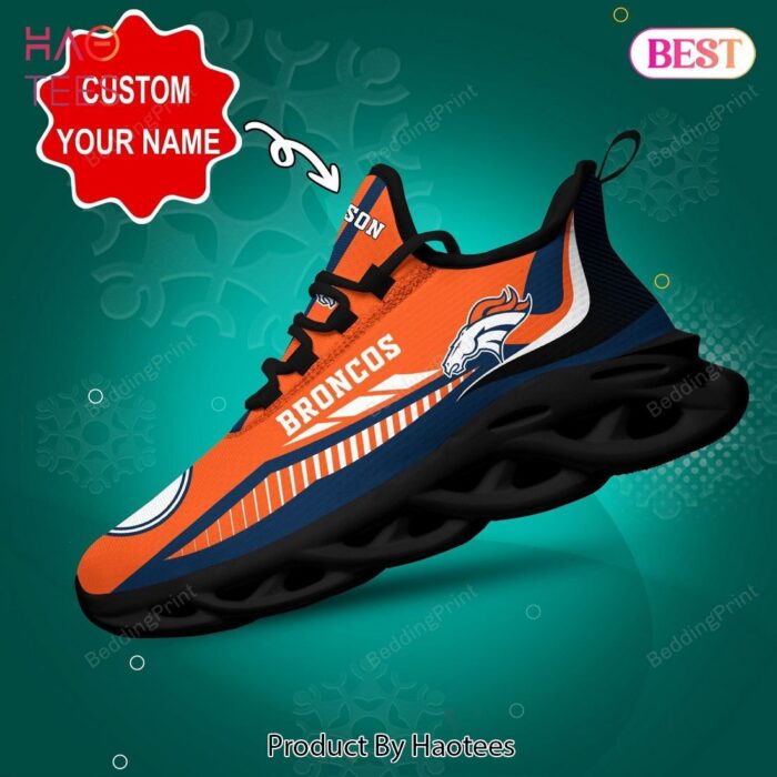 Denver Broncos NFL Personalized Max Soul Shoes Fan Gift