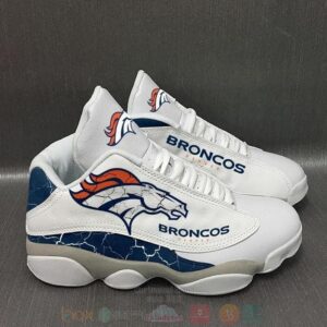 Denver Broncos Nfl Big Logo Football Team Air Jordan 13 Shoes