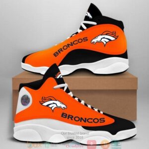 Denver Broncos Nfl Football Team Air Jordan 13 Shoes