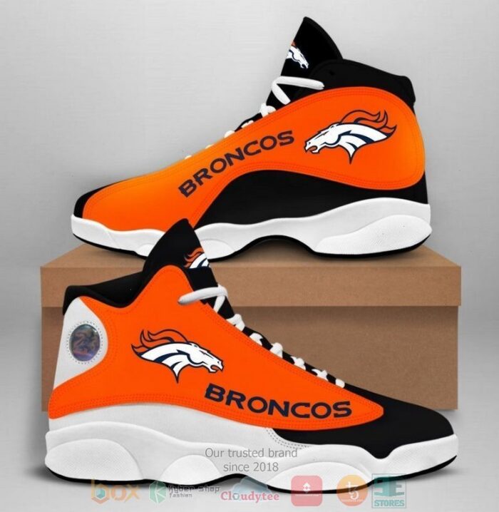 Denver Broncos Nfl Football Team Air Jordan 13 Shoes