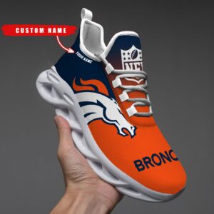 Denver Broncos Personalized Custom Name Max Soul Shoes