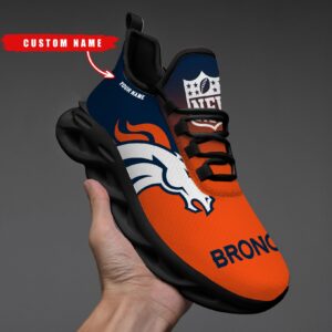 Denver Broncos Personalized Custom Name Max Soul Shoes