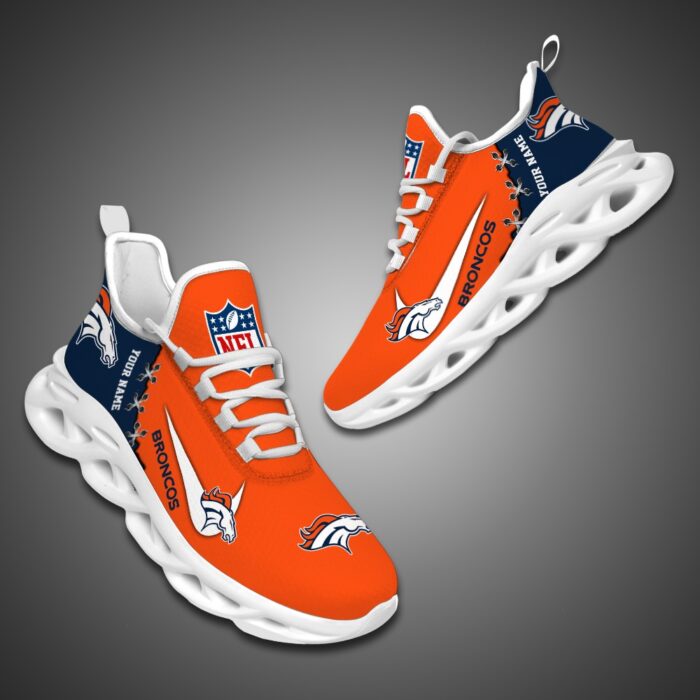 Denver Broncos Personalized NFL Max Soul Shoes Fan Gift