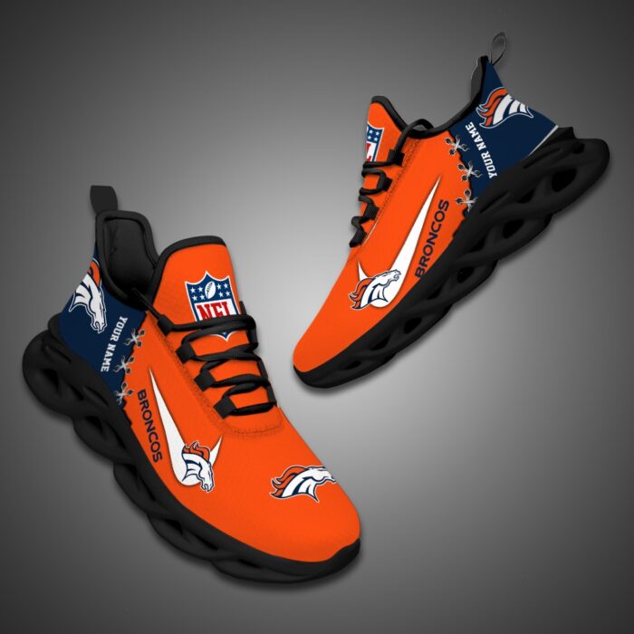 Denver Broncos Personalized NFL Max Soul Shoes Fan Gift