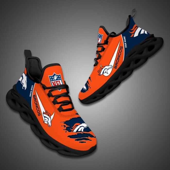 Denver Broncos Personalized NFL Max Soul Shoes for Fan