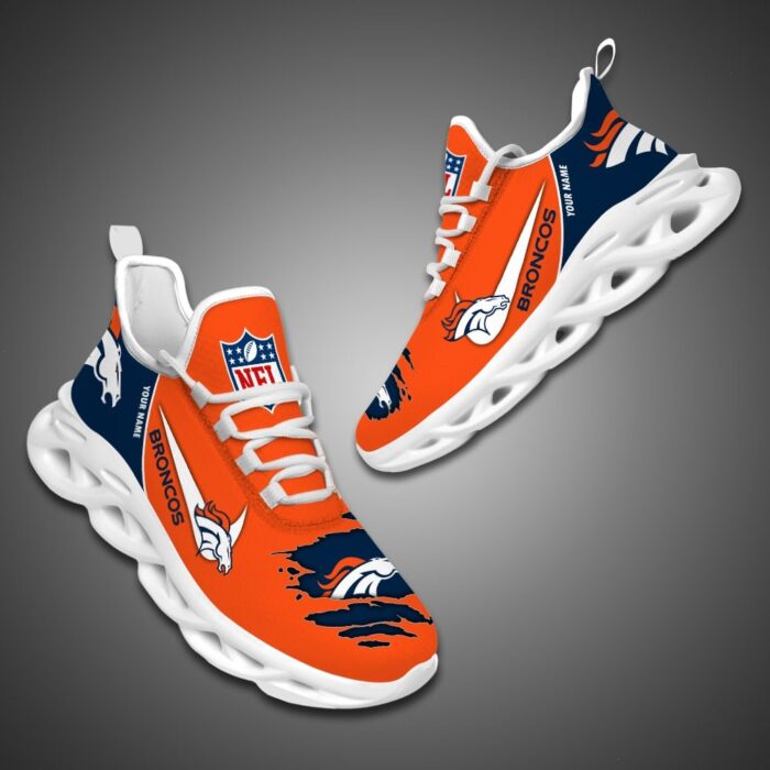 Denver Broncos Personalized NFL Max Soul Shoes for Fan