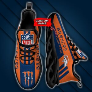 Denver Broncos Personalized NFL Max Soul Sneaker