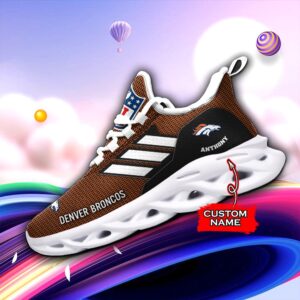 Denver Broncos Personalized NFL Max Soul Sneaker for Fans