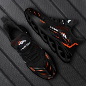 Denver Broncos Personalized NFL Sport Black Max Soul Shoes