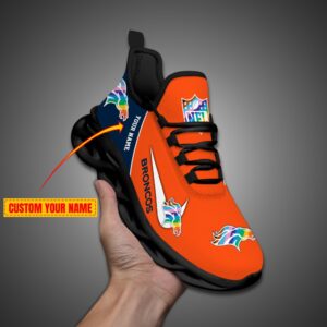 Denver Broncos Personalized Pride Month Luxury NFL Max Soul Shoes Ver 2