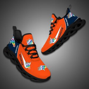 Denver Broncos Personalized Pride Month Luxury NFL Max Soul Shoes Ver 2