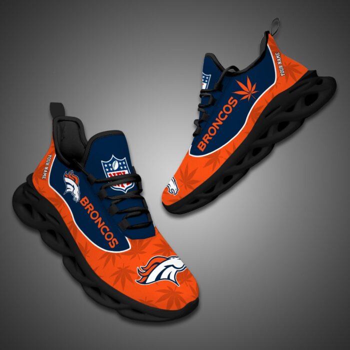 Denver Broncos Personalized Weed Limited Edition Max Soul Shoes