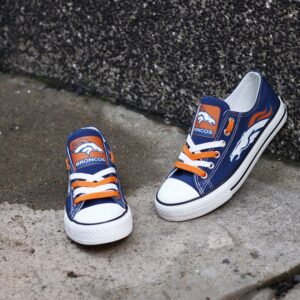 Denver Broncos Shoes Womens Low Top Canvas Shoes