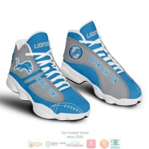 Detroit Lions Nfl 5 Football Air Jordan 13 Sneaker Shoes