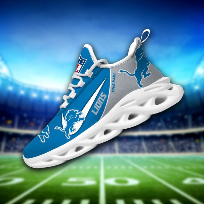 Detroit Lions Personalized Luxury NFL Max Soul Shoes 281122