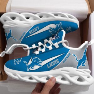 Detroit Lions Personalized Luxury NFL Max Soul Shoes 281122