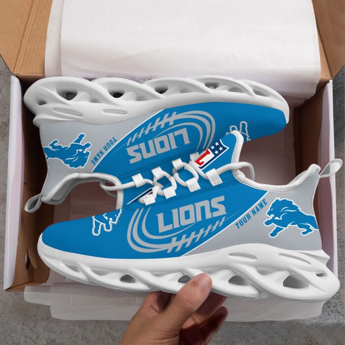 Detroit Lions Personalized Max Soul Shoes Fan Gift