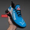 Detroit Lions Personalized NFL Max Soul Shoes Ver 2