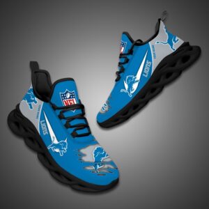 Detroit Lions Personalized NFL Max Soul Shoes for Fan