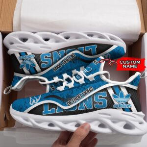 Detroit Lions Personalized NFL Max Soul Sneaker Adidas Ver 1