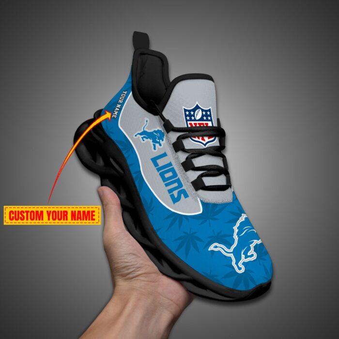 Detroit Lions Personalized Weed Limited Edition Max Soul Shoes