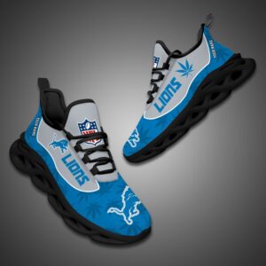 Detroit Lions Personalized Weed Limited Edition Max Soul Shoes