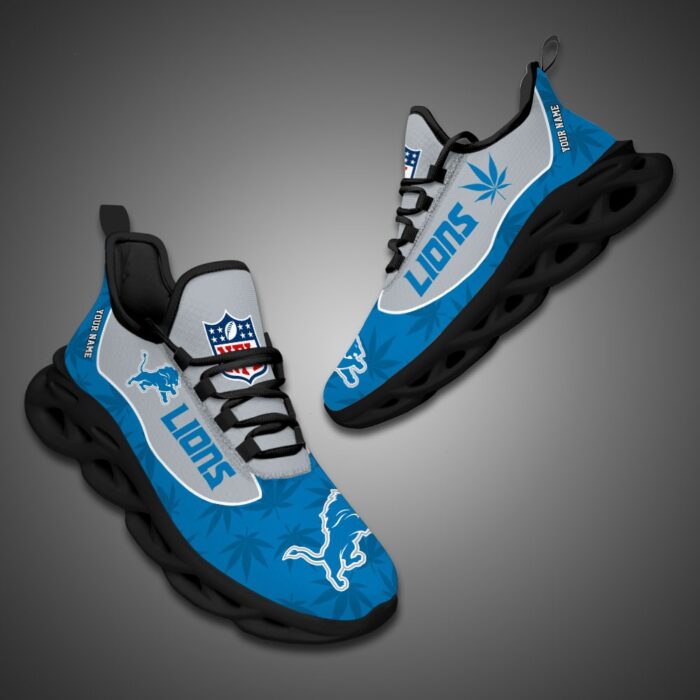 Detroit Lions Personalized Weed Limited Edition Max Soul Shoes