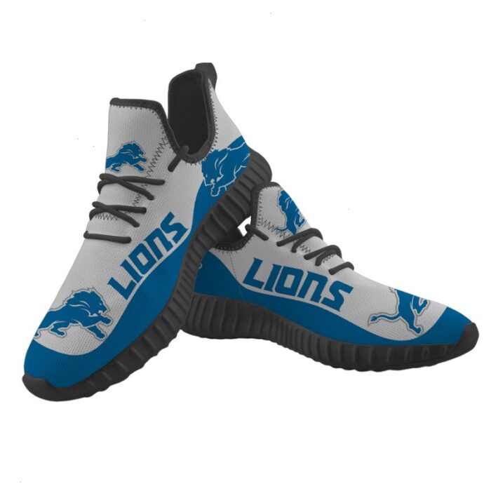 Detroit Lions Sneakers Big Logo Yeezy Shoes