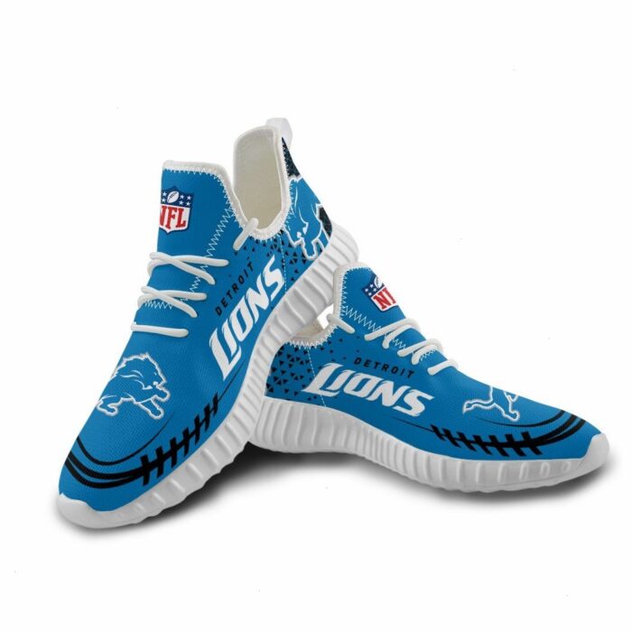 Detroit Lions Unisex Sneakers New Sneakers Custom Shoes Football Yeezy Boost