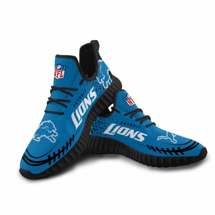 Detroit Lions Unisex Sneakers New Sneakers Custom Shoes Football Yeezy Boost