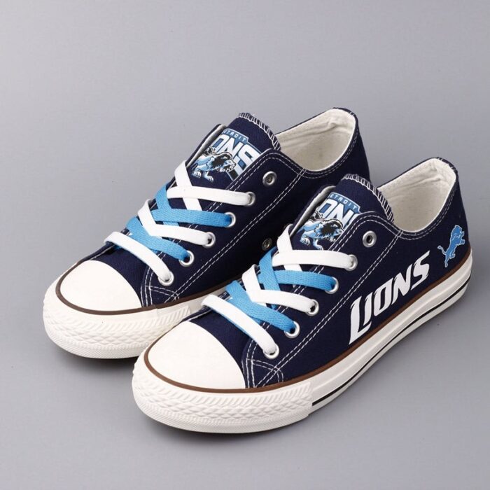 Detroit Lions Women's Shoes Low Top Canvas Shoes